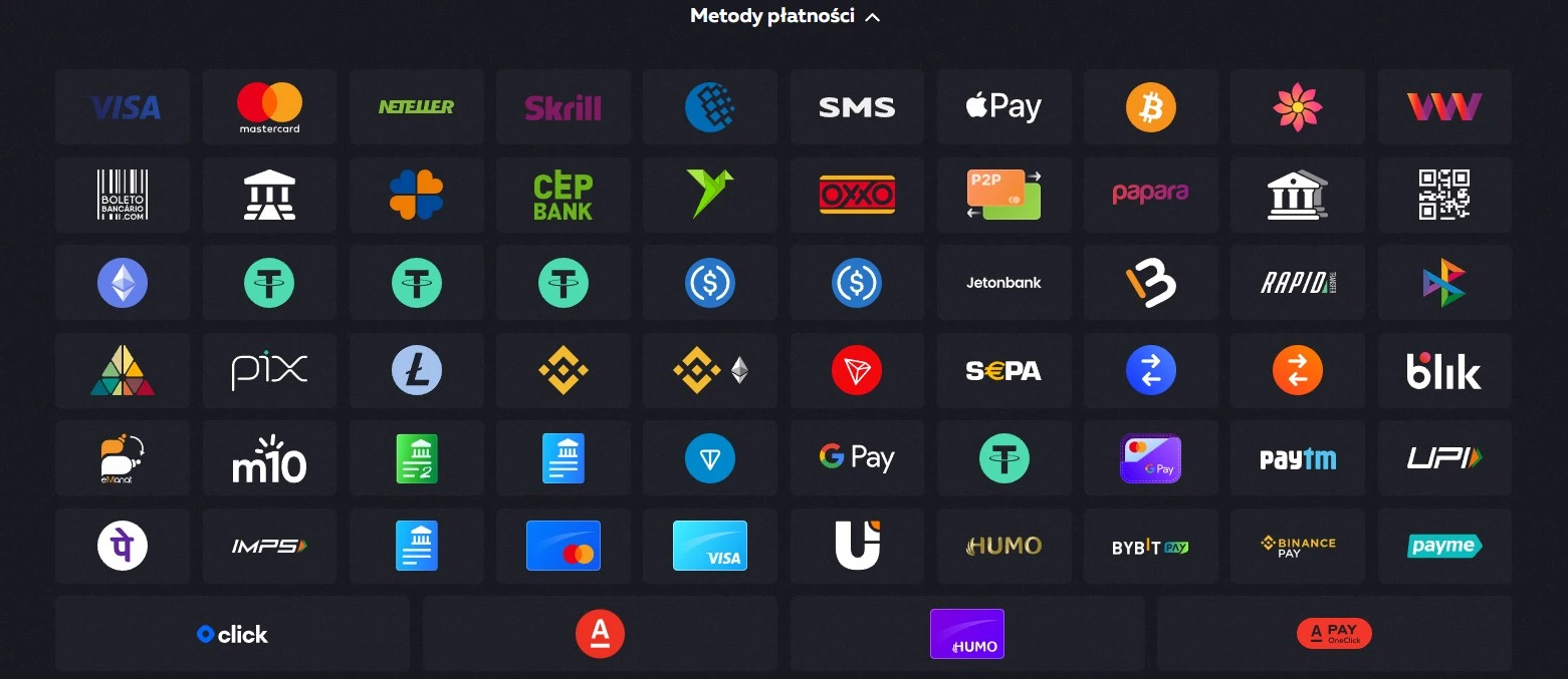 Metody płatności w Vavada PL